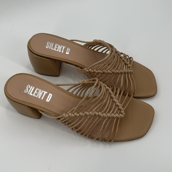 Anthropologie Silent D Balee Heels Honey 9 - Picture 4 of 8